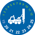 Headway Specialty Hard Hat Stickers - DIGGER DERRICK