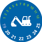 Headway Specialty Hard Hat Stickers - STICK EXCAVATOR