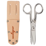 Splicer Scissors & Slotted Leather Pouch