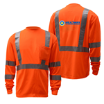 Class 3 Long-Sleeve Wicking Shirt Orange + Headway Logo