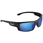 Dorado Black Frame / Blue Mirror Lens Safety Glasses with Ansco Logo