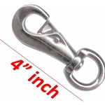 Heavy Duty 4" Bull Snap Latching Hook - Pack of 5