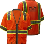 C-2 Utility Class 3 Orange Premium Vest (GSS 2702)