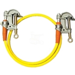 Salisbury Single Ground Assembly Serrated Aluminum C Clamp 6' 2/0 Cable 24309