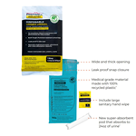 Disposable Urinal Bag with Super-Absorbent Pod - Unisex
