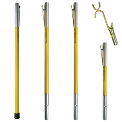 FG-Series Fiberglass Pole Lay-Up Kit with Wire Raiser