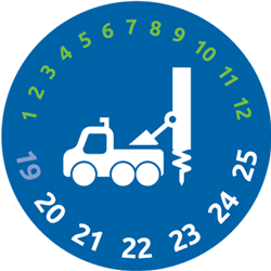 Headway Specialty Hard Hat Stickers - DIGGER DERRICK