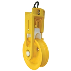 Aerial Buddy® Fiber Optic Sheave with Slip Hook, 8 in.