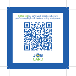 Headway High Risk Task Sticker w/ QR Code