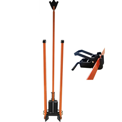 Windmaster 5' Dual Spring Sign Stand w/ Metal Adjustable Roll-Up Bracket