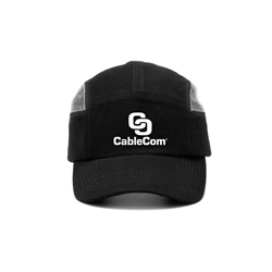 CableCom Baseball Bump Cap - Black